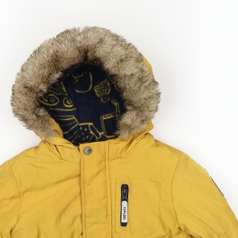 F&F Boys Yellow Jacket Size 2-3 Years Zip