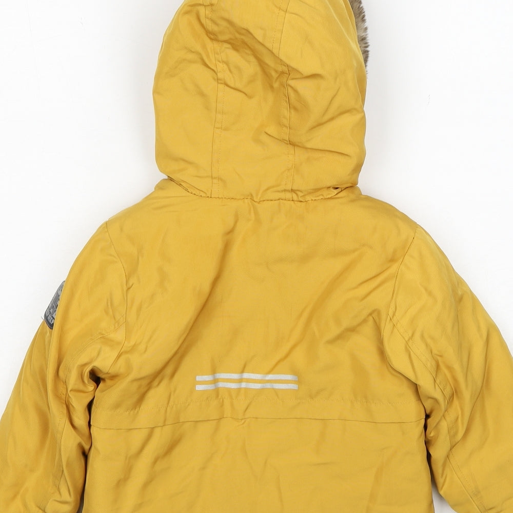 F&F Boys Yellow Jacket Size 2-3 Years Zip