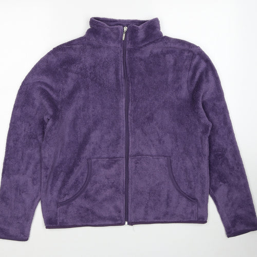 Avenue Womens Purple Jacket Size 16 Zip