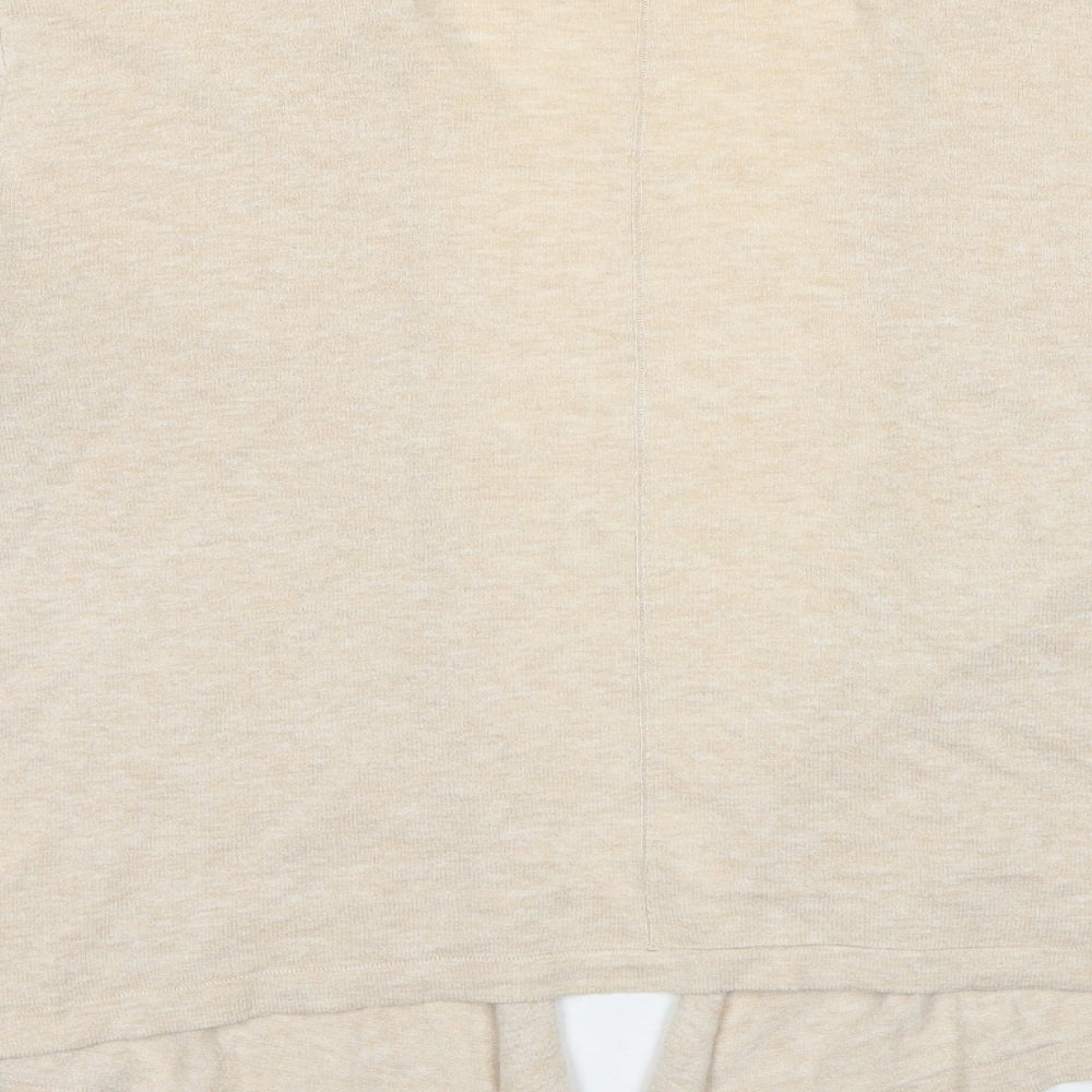 Noa Noa Womens Beige V-Neck Polyester Cardigan Jumper Size M