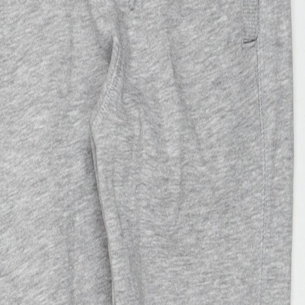 Nutmeg Boys Grey Cotton Jogger Trousers Size 7-8 Years Regular Drawstring