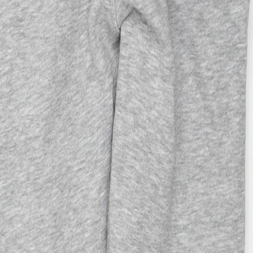 Nutmeg Boys Grey Cotton Jogger Trousers Size 7-8 Years Regular Drawstring
