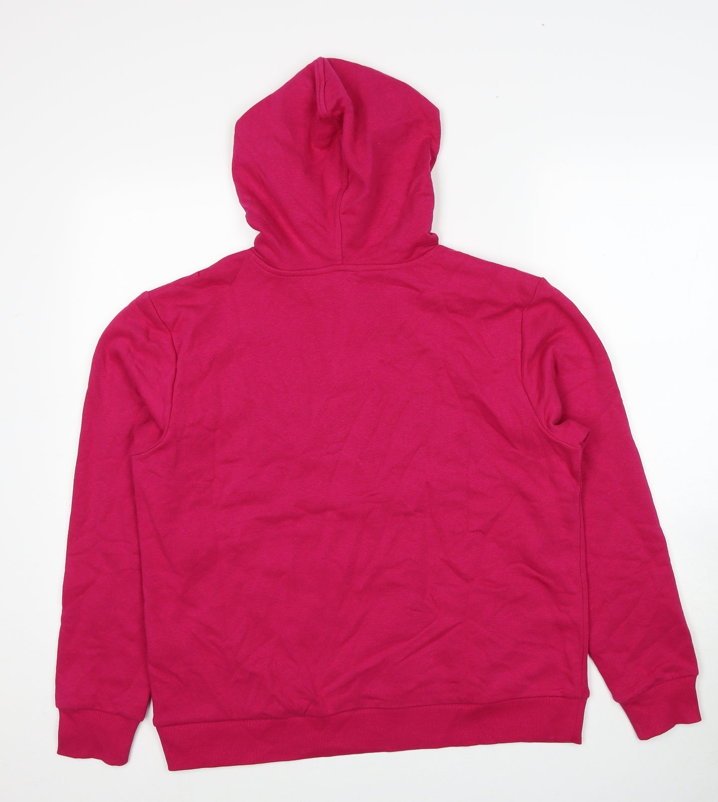 Marks and Spencer Womens Pink Cotton Pullover Hoodie Size M Pullover