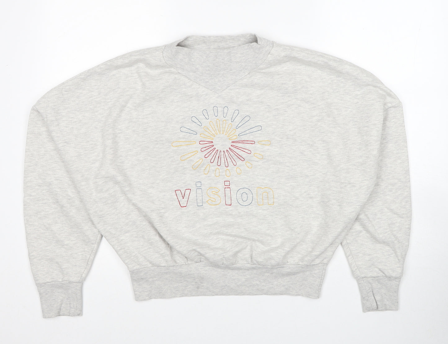 Collins Womens Grey Cotton Pullover Sweatshirt Size S Pullover - Vision