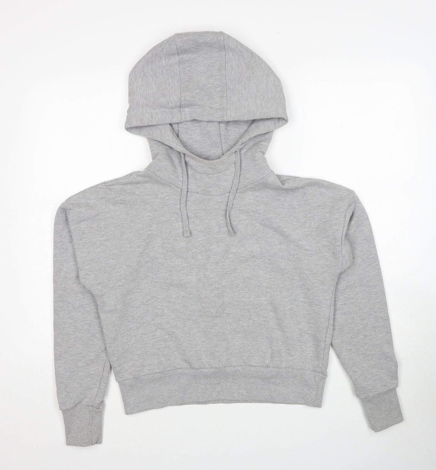 USA Pro Womens Grey Polyester Pullover Hoodie Size 8 Pullover