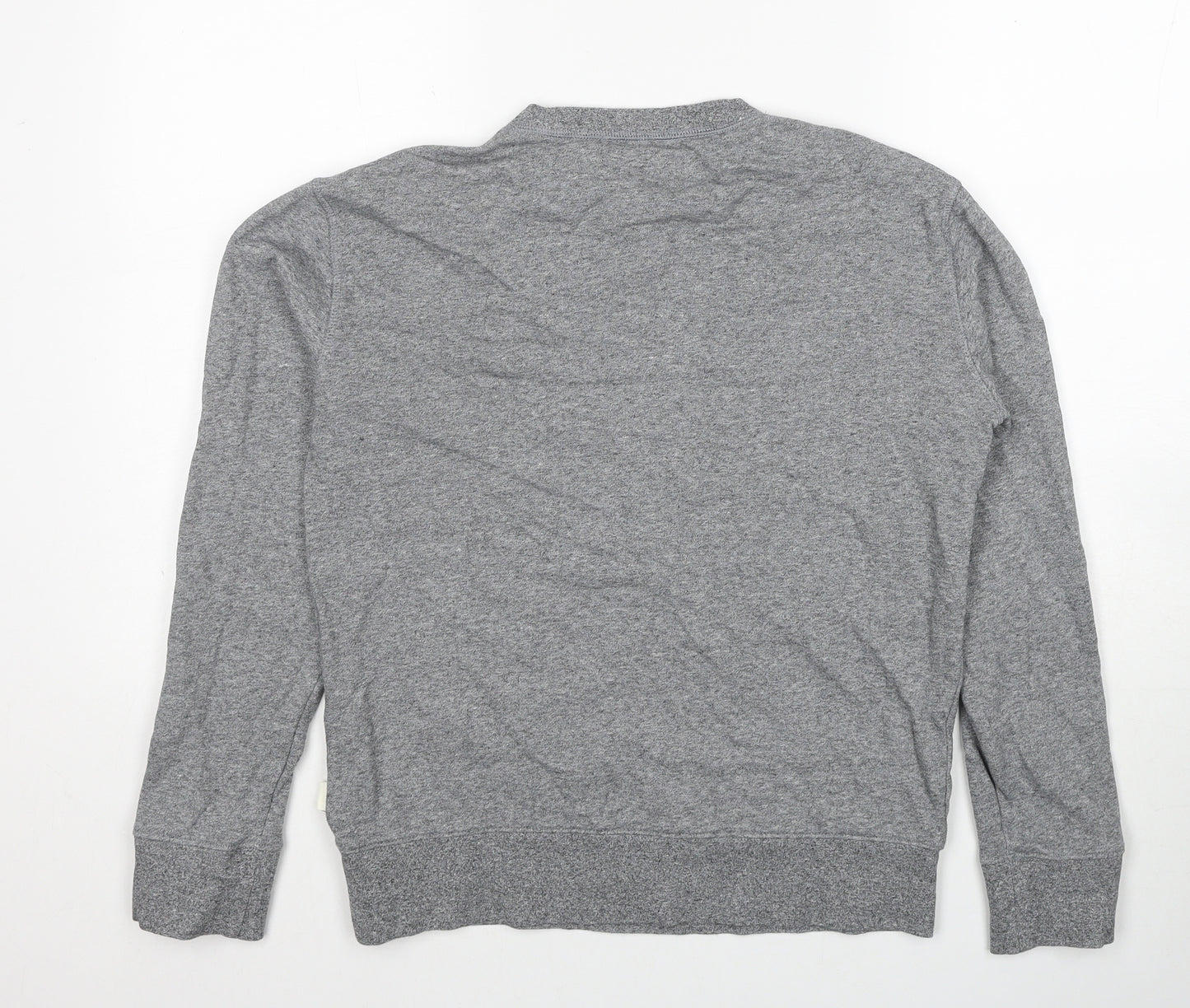Marks and Spencer Mens Grey Cotton Pullover Sweatshirt Size S