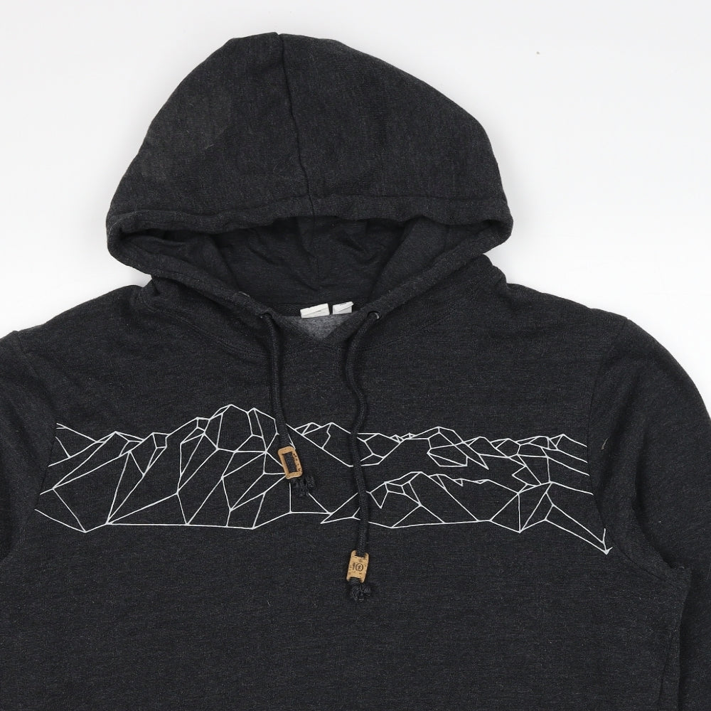 Ten Tree Mens Grey Cotton Pullover Hoodie Size 2XL