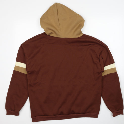 SheIn Womens Brown Polyester Pullover Hoodie Size XL Pullover - Werewolf