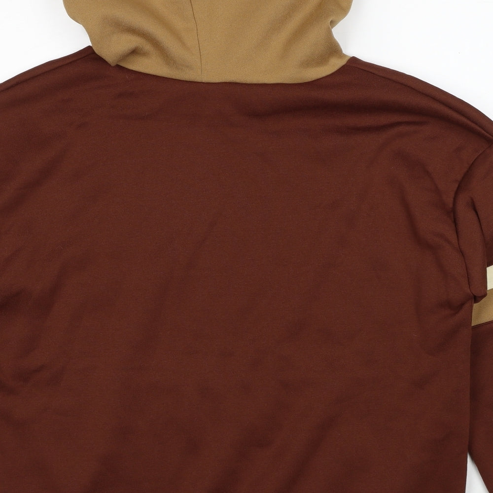 SheIn Womens Brown Polyester Pullover Hoodie Size XL Pullover - Werewolf