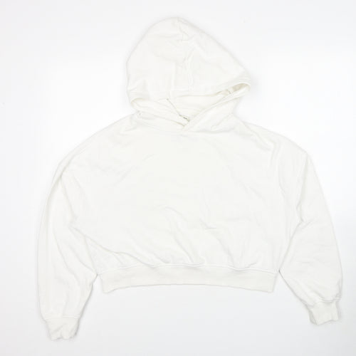 House Brand Womens White Cotton Pullover Hoodie Size XS Pullover - Size XS-S
