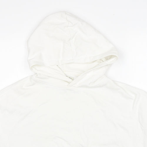 House Brand Womens White Cotton Pullover Hoodie Size XS Pullover - Size XS-S