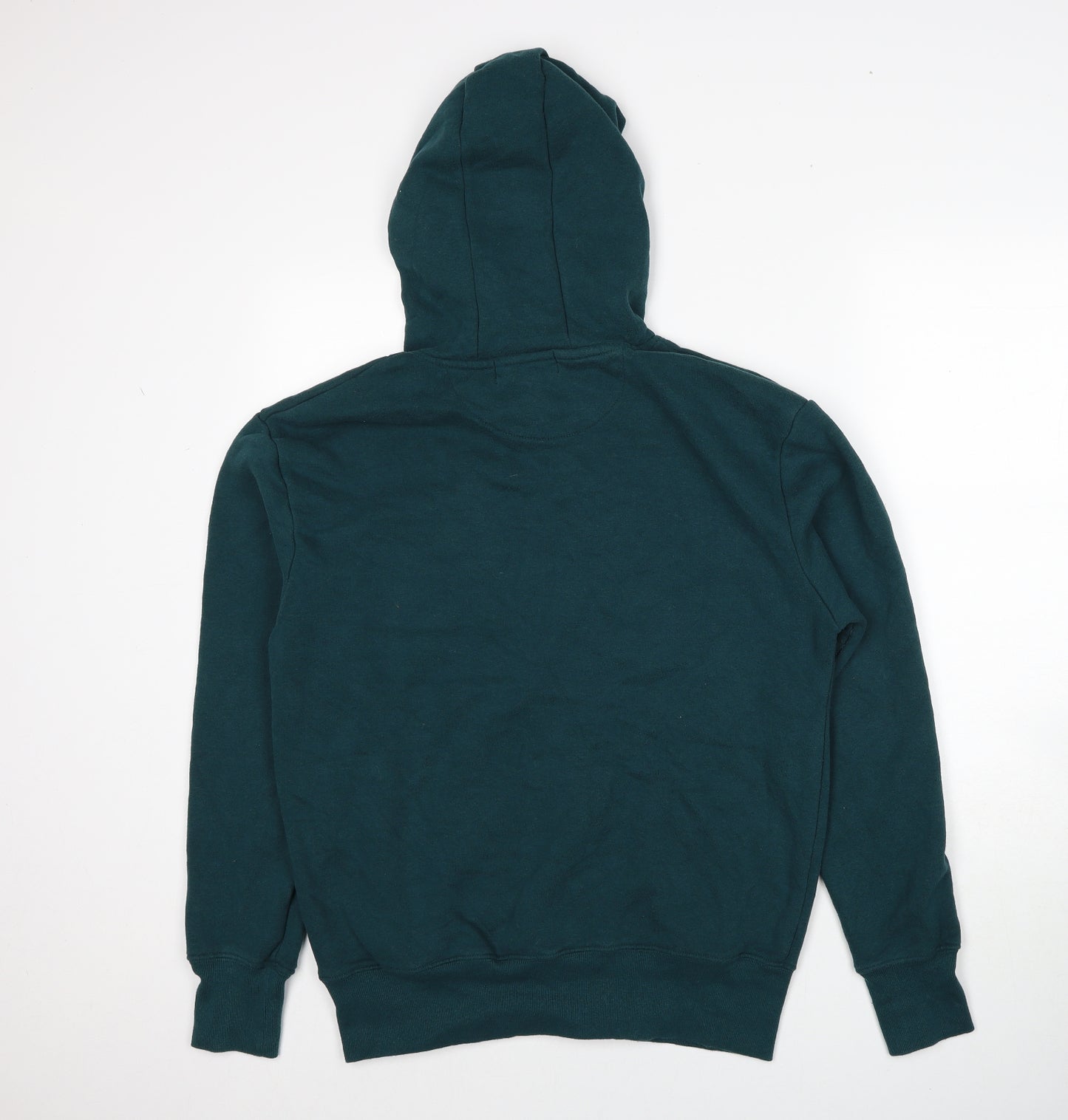 Primark Mens Green Cotton Pullover Hoodie Size L