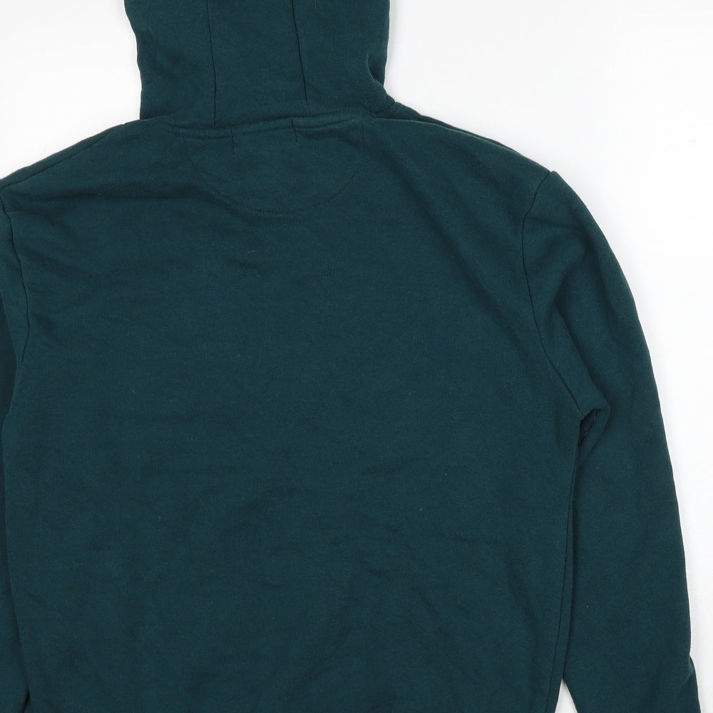 Primark Mens Green Cotton Pullover Hoodie Size L