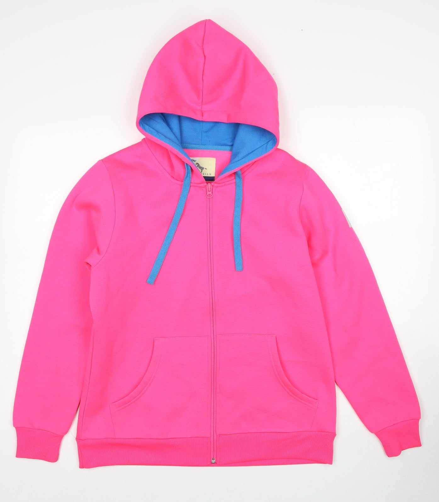 Crane Womens Pink Polyester Full Zip Hoodie Size M Zip