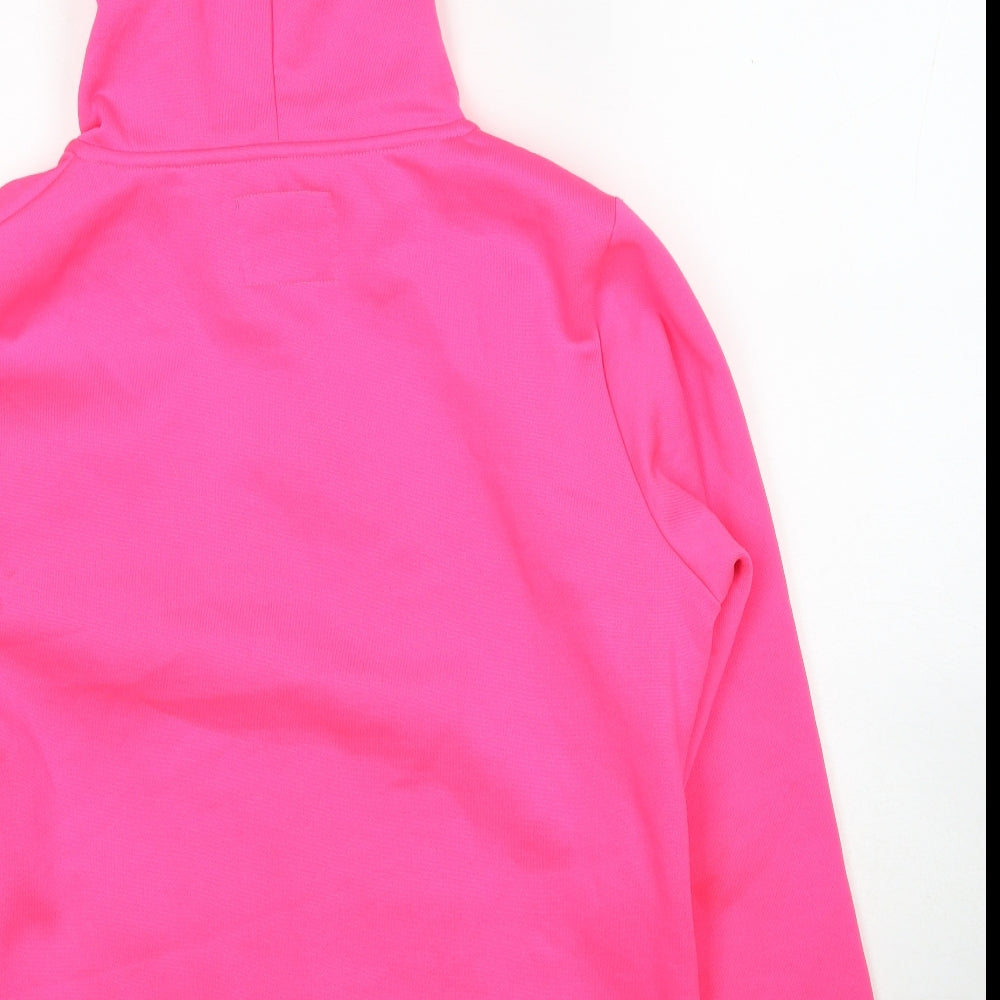 Crane Womens Pink Polyester Full Zip Hoodie Size M Zip