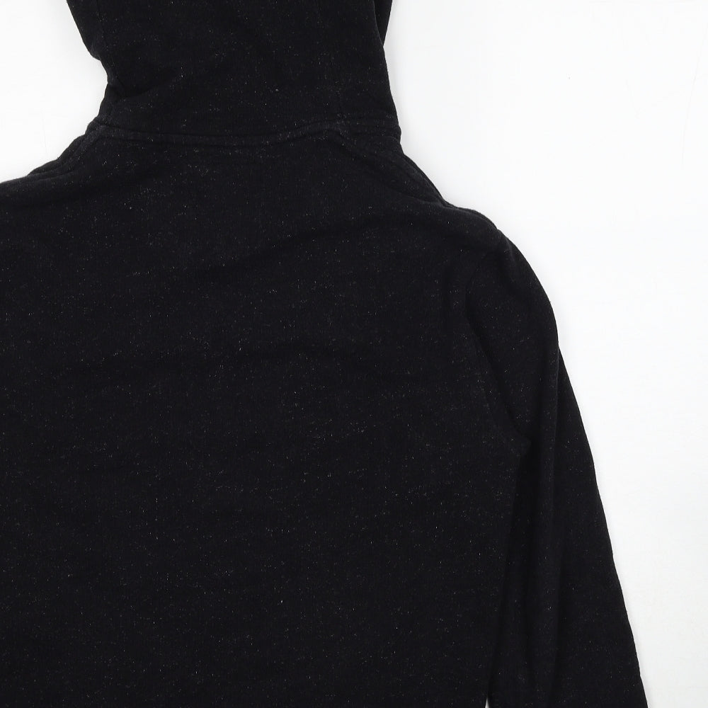 AllSaints Mens Black Cotton Full Zip Hoodie Size S