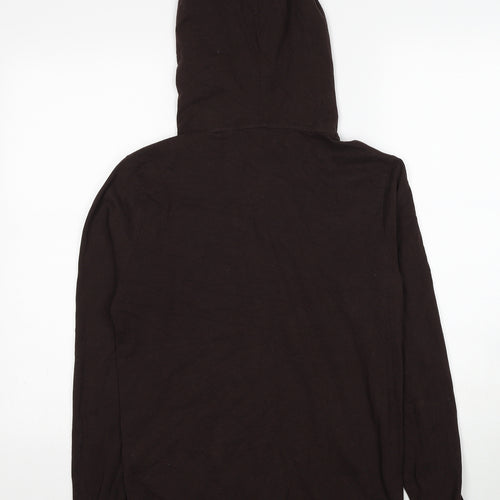 AllSaints Mens Brown Cotton Full Zip Hoodie Size S