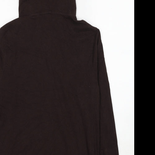 AllSaints Mens Brown Cotton Full Zip Hoodie Size S