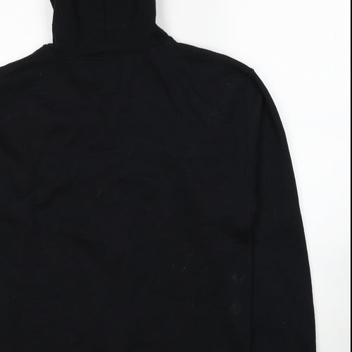 Friends Mens Black Cotton Full Zip Hoodie Size M