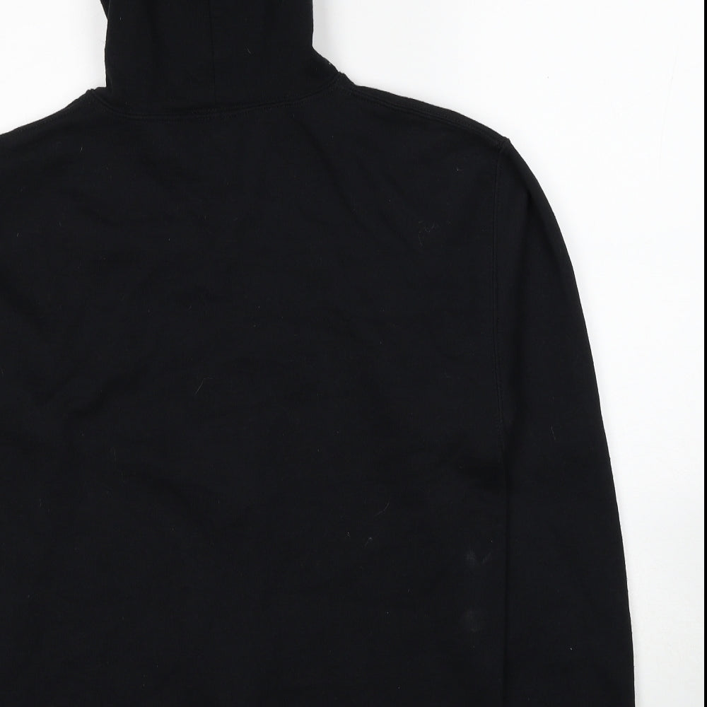 Friends Mens Black Cotton Full Zip Hoodie Size M