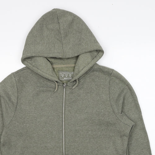Atmosphere Womens Green Polyester Full Zip Hoodie Size 16 Zip