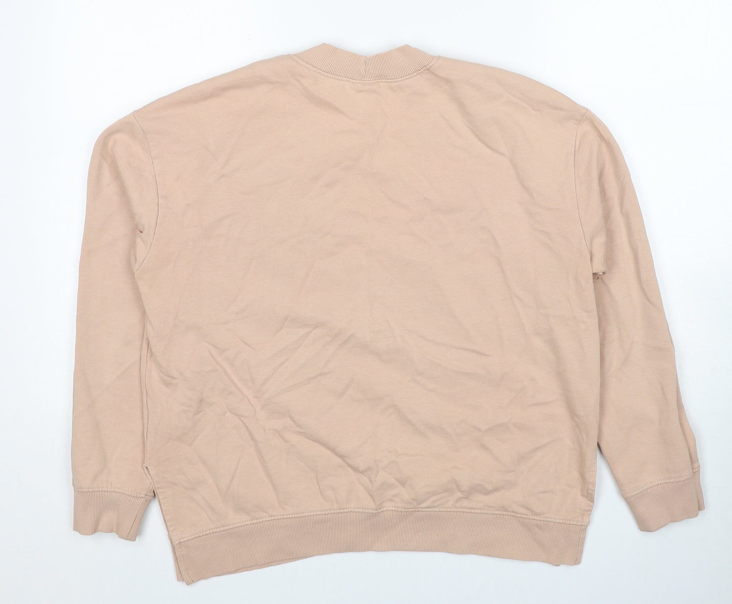 Divided by H&M Womens Beige Cotton Pullover Sweatshirt Size L Pullover