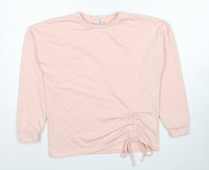 Papaya Womens Pink Polyester Pullover Sweatshirt Size 8 Pullover