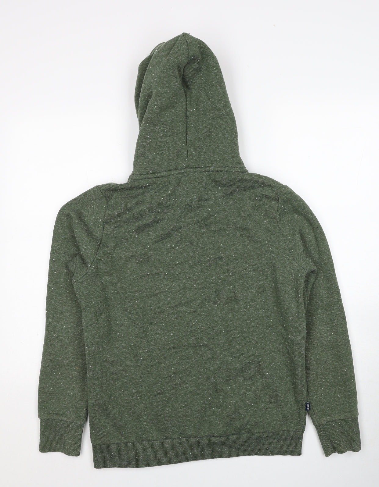Superdry Womens Green Cotton Full Zip Hoodie Size 16 Zip