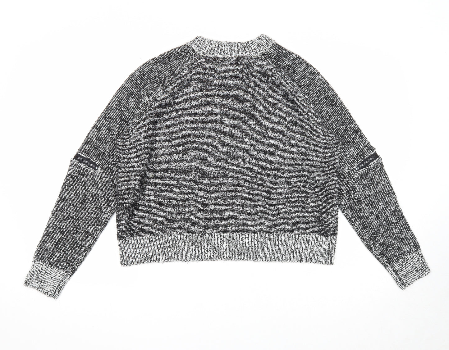 If It Were Me Mens Grey Round Neck Acrylic Pullover Jumper Size L Long Sleeve