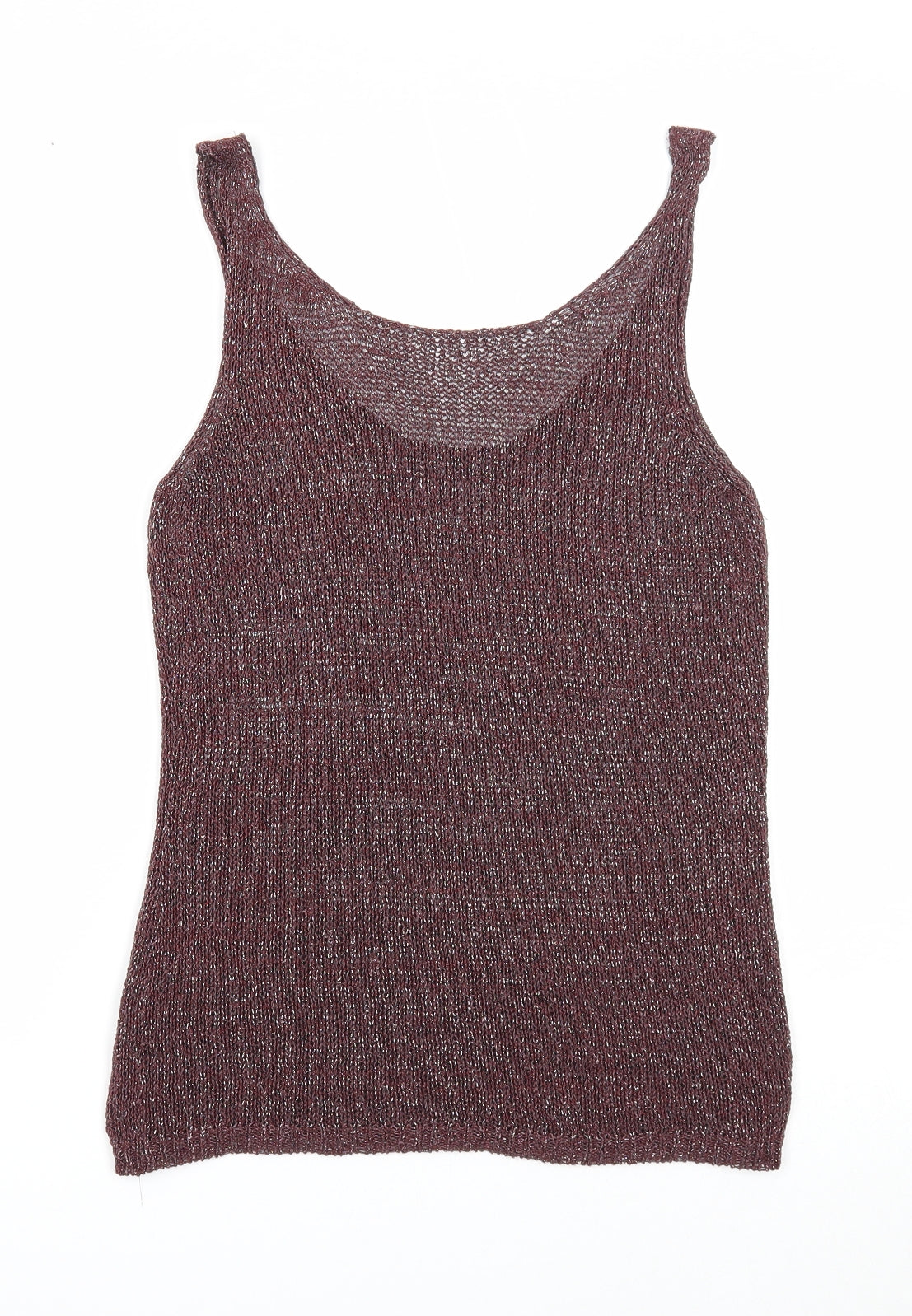 NEXT Womens Purple Acrylic Basic Tank Size 10 Scoop Neck