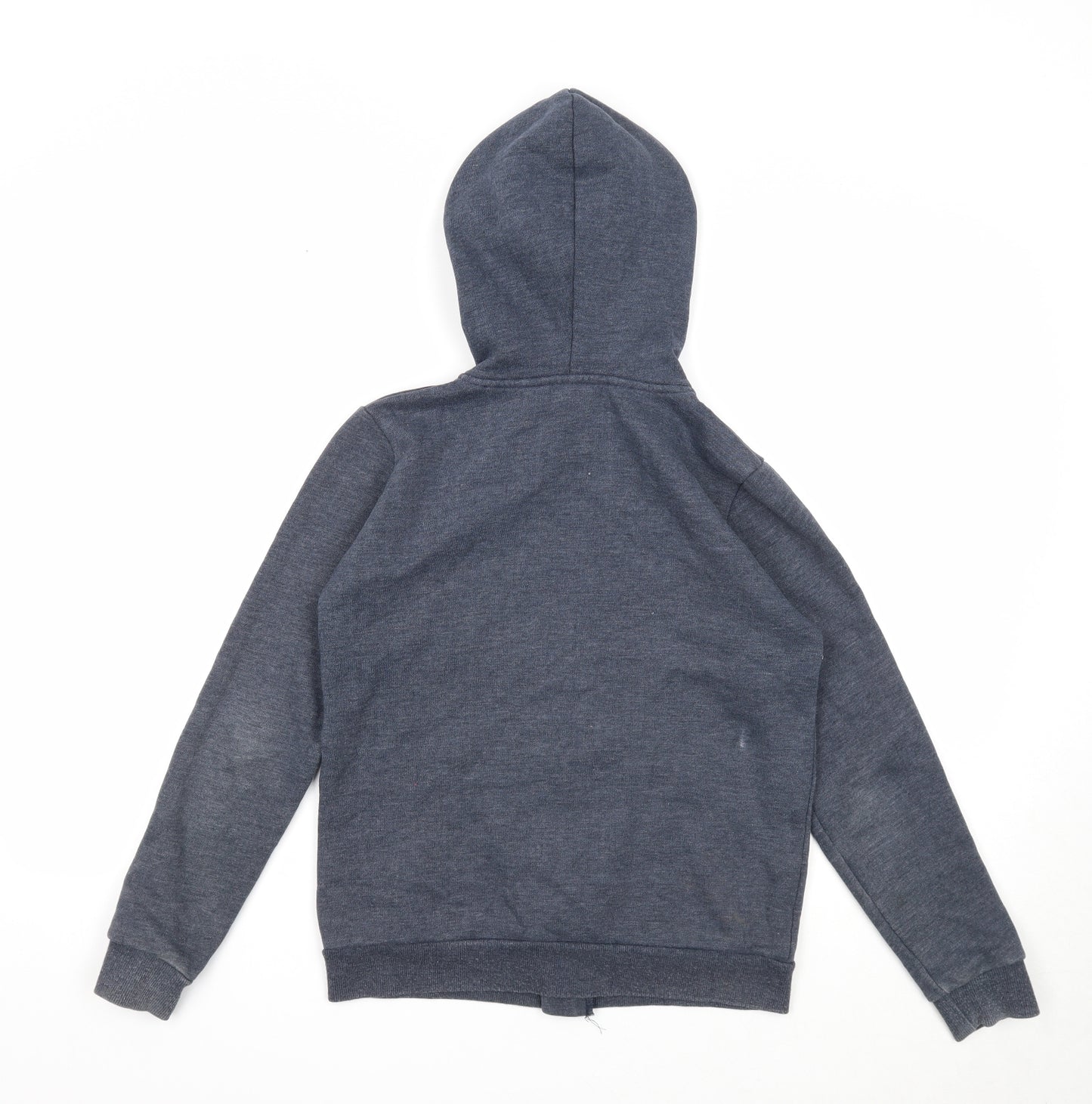 Weird Fish Girls Blue Cotton Full Zip Hoodie Size 11-12 Years Zip
