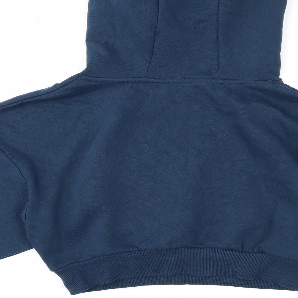 Primark Womens Blue Polyester Pullover Hoodie Size 6 Pullover - England Size 6-8