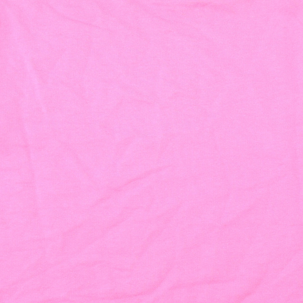 Damart Womens Pink Cotton Pullover Sweatshirt Size 16 Pullover