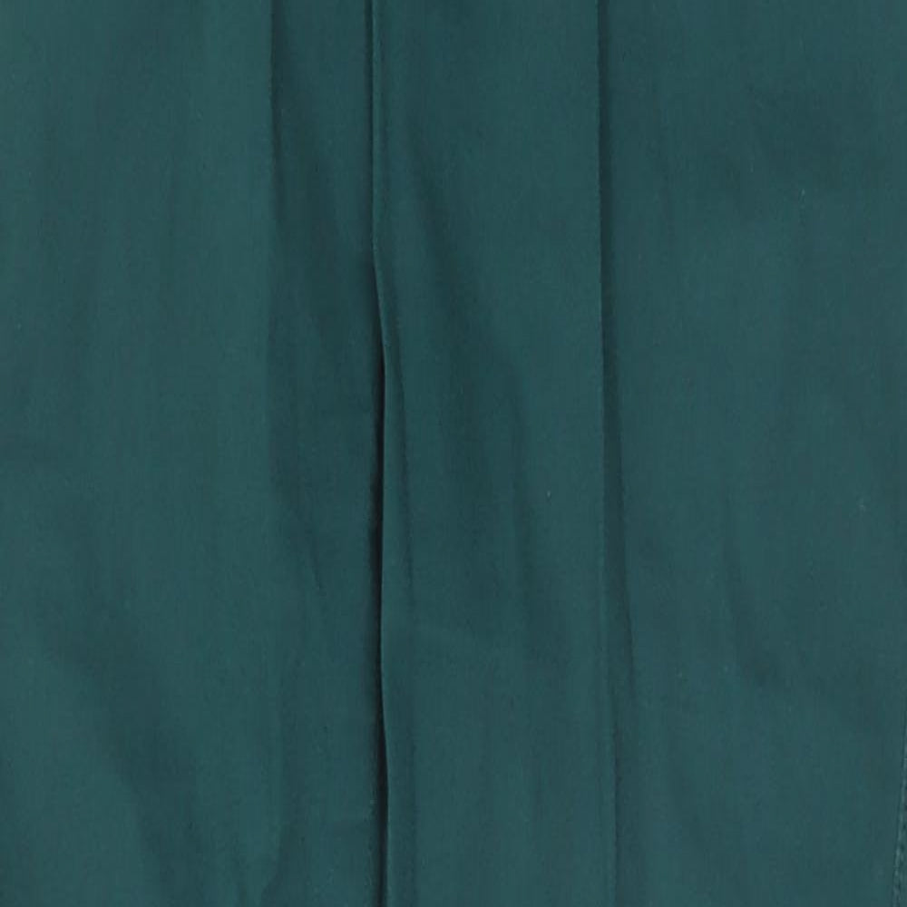 NEXT Womens Green Cotton Skinny Jeans Size 12 Slim Zip