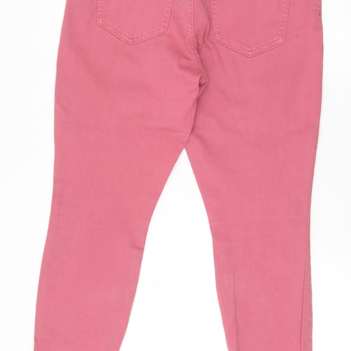 Gap Womens Pink Cotton Skinny Jeans Size 31 in Regular Zip