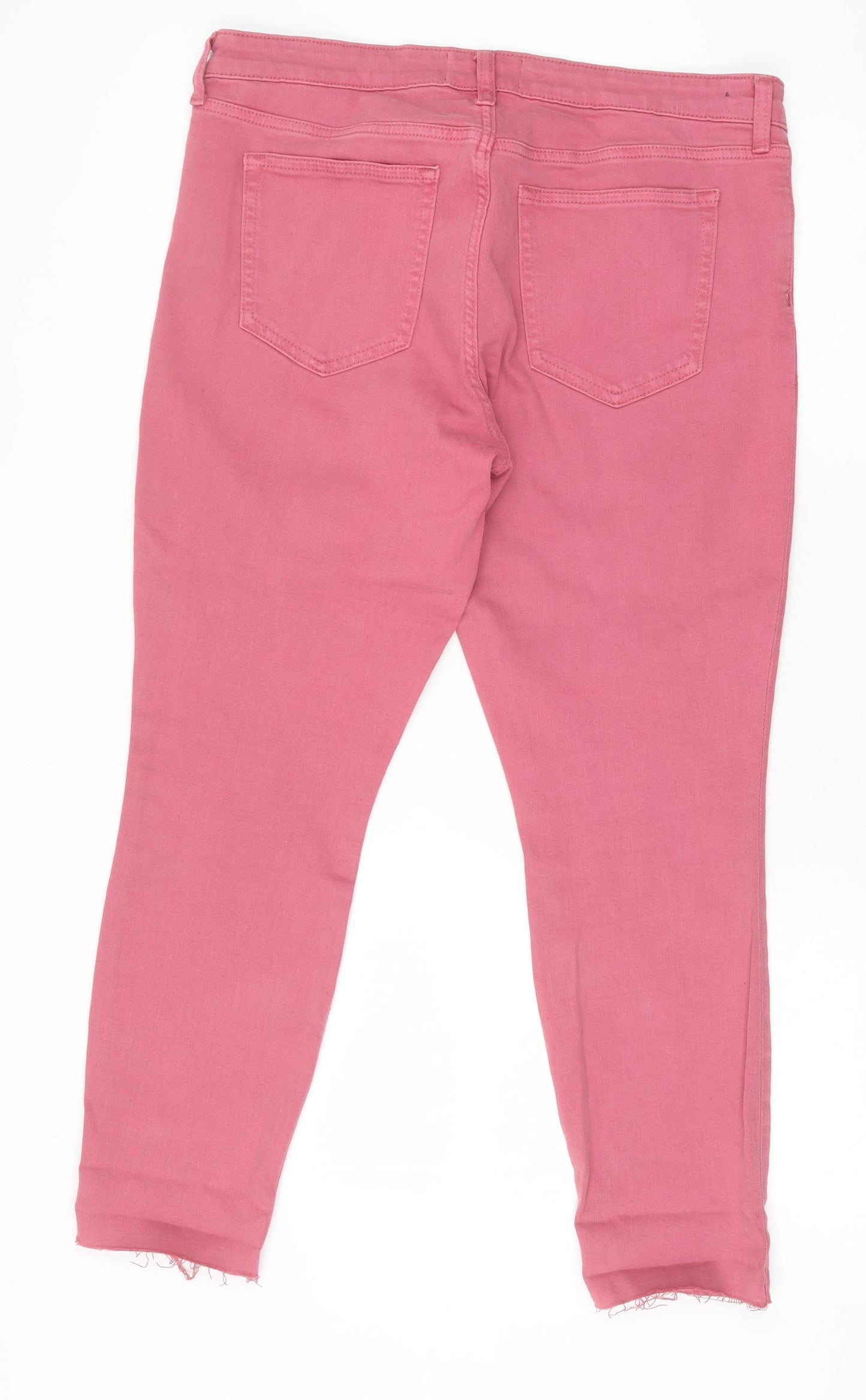 Gap Womens Pink Cotton Skinny Jeans Size 31 in Regular Zip