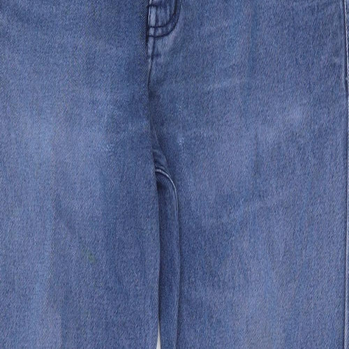 Preworn Mens Blue Cotton Straight Jeans Size 30 in Regular Zip