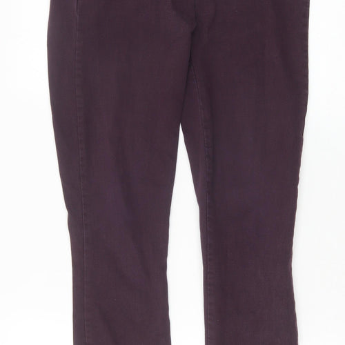 Gap Womens Purple Cotton Skinny Jeans Size 8 Regular Zip
