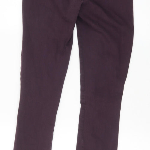 Gap Womens Purple Cotton Skinny Jeans Size 8 Regular Zip