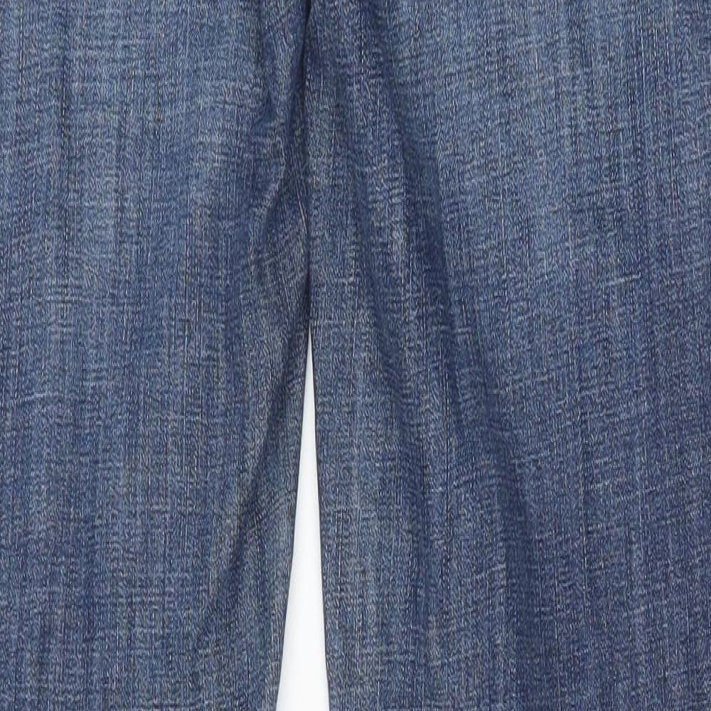 Gap Womens Blue Cotton Bootcut Jeans Size 30 in Regular Zip