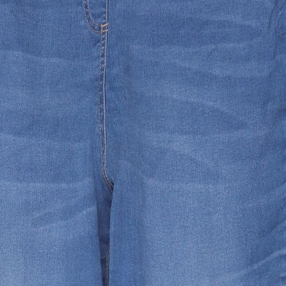 TU Womens Blue Cotton Jegging Trousers Size 18 Regular
