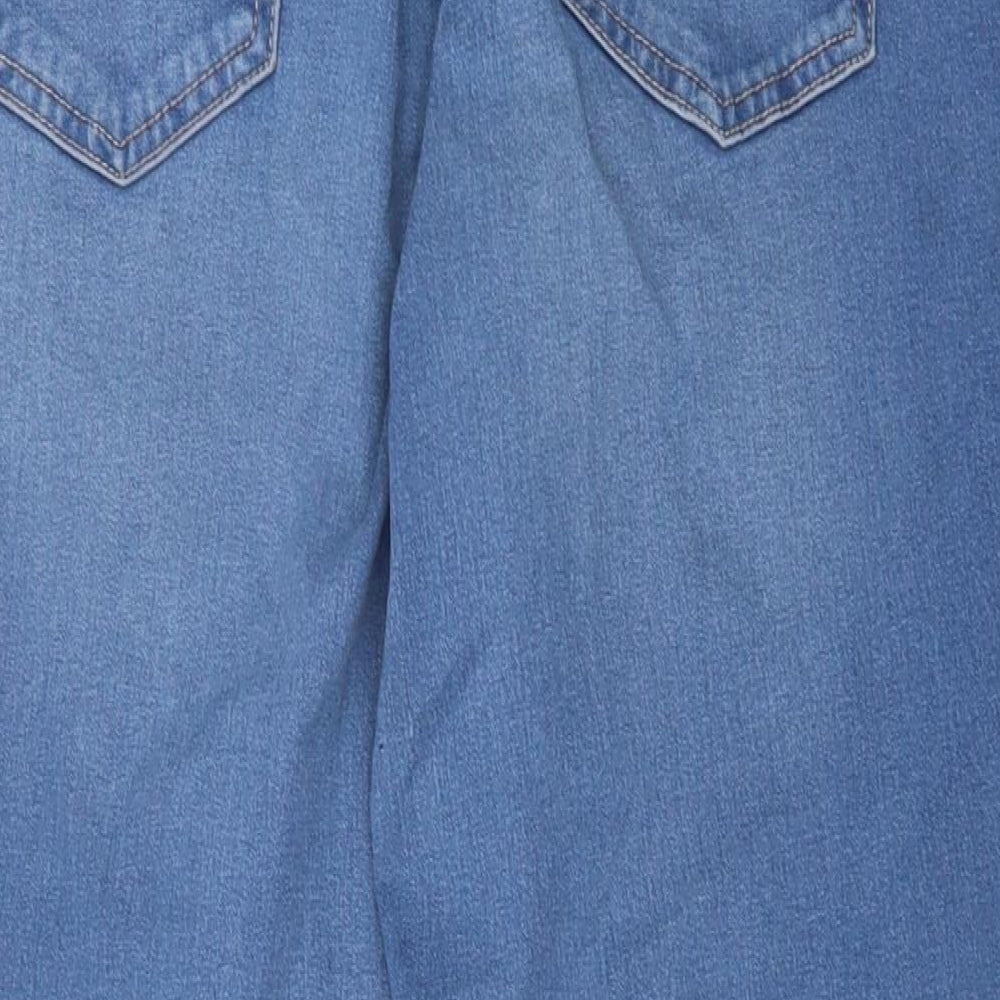 TU Womens Blue Cotton Jegging Trousers Size 18 Regular