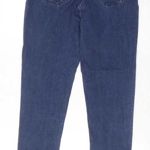 White Stuff Womens Blue Cotton Jegging Trousers Size 14 Regular