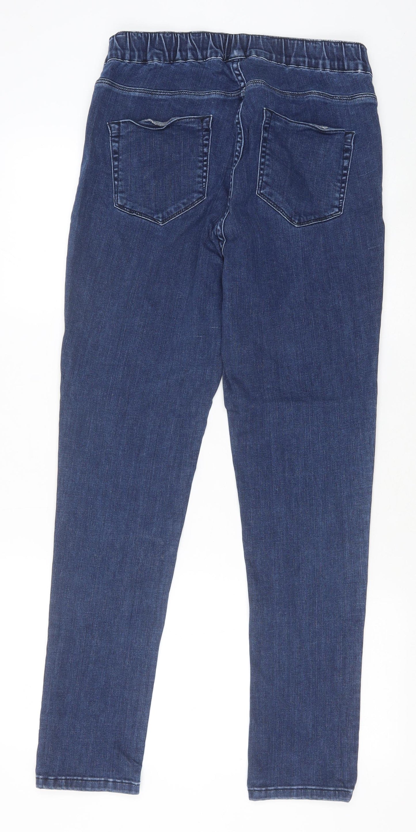 White Stuff Womens Blue Cotton Jegging Trousers Size 14 Regular