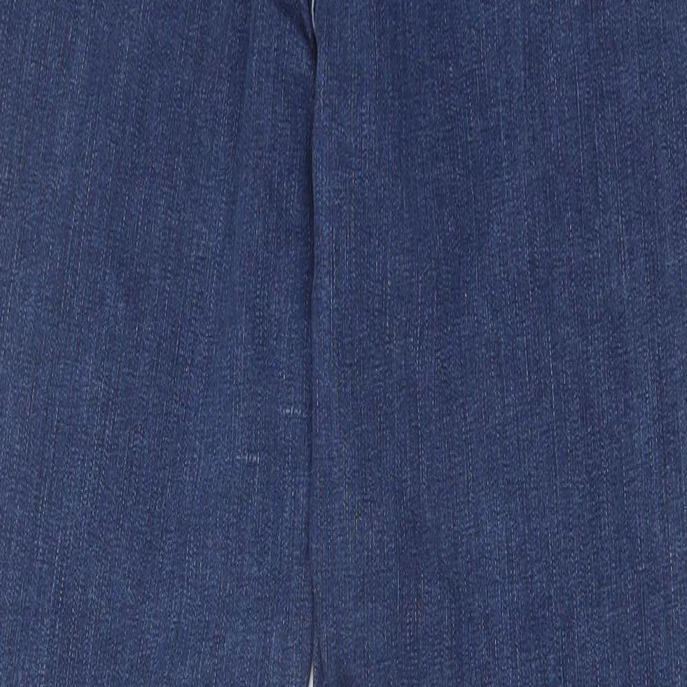White Stuff Womens Blue Cotton Jegging Trousers Size 14 Regular