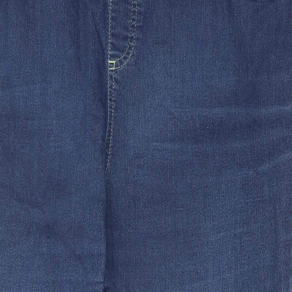 TU Womens Blue Cotton Jegging Trousers Size 18 Regular