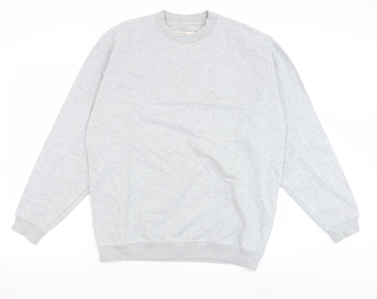 EWM Mens Grey Cotton Pullover Sweatshirt Size M
