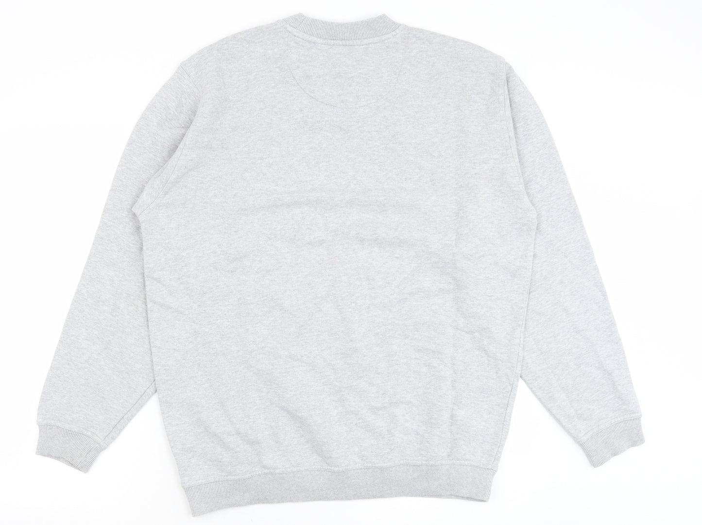 EWM Mens Grey Cotton Pullover Sweatshirt Size M