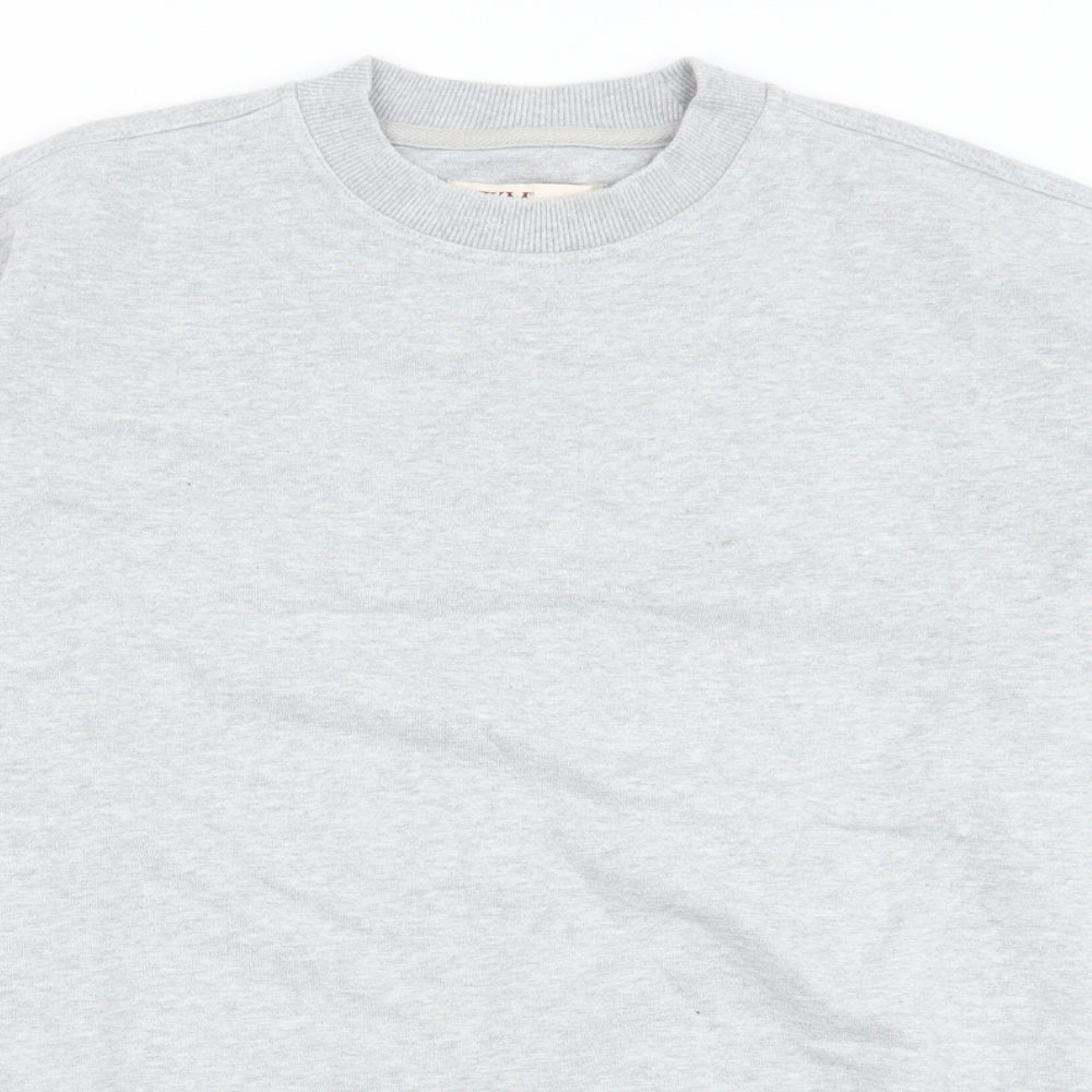 EWM Mens Grey Cotton Pullover Sweatshirt Size M