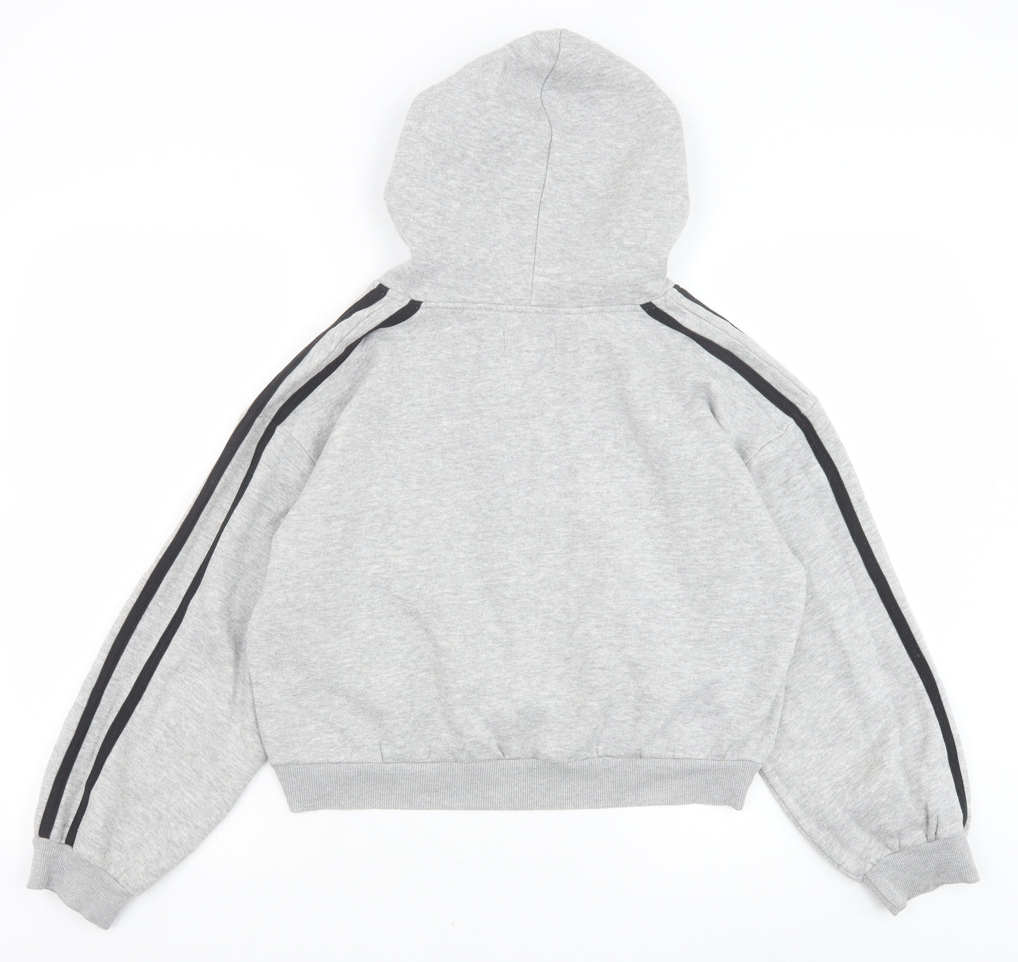 PRETTYLITTLETHING Womens Grey Cotton Pullover Hoodie Size M Pullover